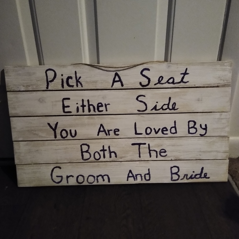 Would wedding sign